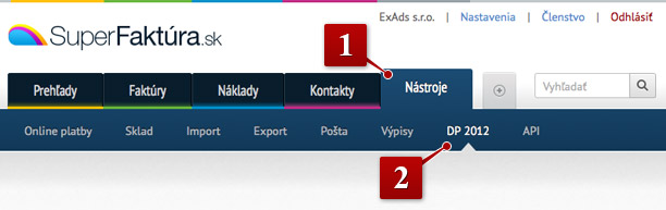 Nový nástroj SuperFaktury - Daňové priznanie Daňové priznanie