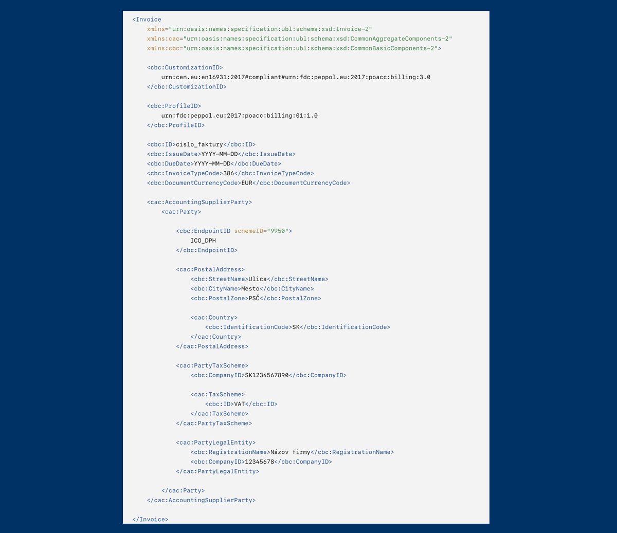 faktúra v XML